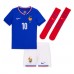 Camiseta Francia Kylian Mbappe #10 Primera Equipación Replica Eurocopa 2024 para niños mangas cortas (+ Pantalones cortos)